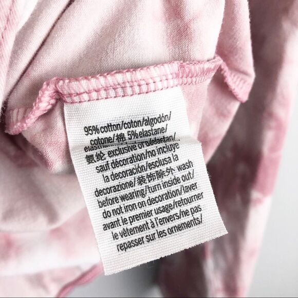 VICTORIA’S SECRET PINK | Long Sleeve Tie Dye Bodysuit Pink White Thong M - Picture 7 of 10